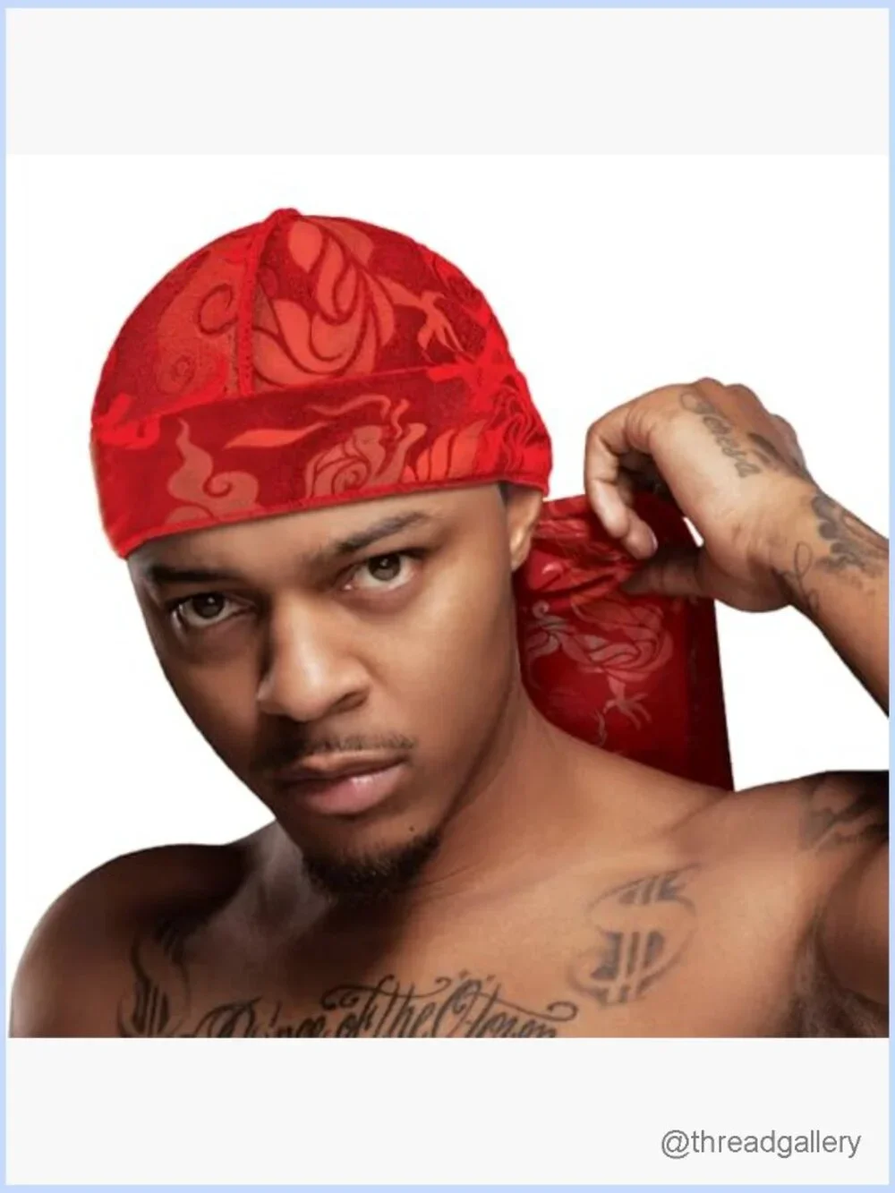 Patterned Velvet Durag, Soft Stretchy Compression for Waves